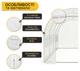 Садова теплиця парник LEOBRO Garden 10м² White (LB-G103-WHT) (LEO_LB-G103-WHT) - зображення 4