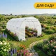 Посилена садова теплиця парник LEOBRO Garden 18м2 White (LB-18M25W) (LEO_LB-18M25W) - зображення 7