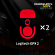 Глайди для мишки X-Raypad Obsidian Ultra Skates для Logitech G Pro X Superlight 2/ PRO X2 Superstrike - зображення 2