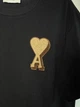 Чоловіча футболка AMI Paris Ami De Coeur Patch Big A Heart T-Shirt чорна розмір M (AP12004.1M) - зображення 4