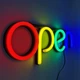 Вывеска OPEN неоновый светильник (USB, 3хАА) - изображение 1