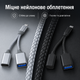 OTG перехідник Type-C на USB + Type-C 5V/2A 10W, розгалужувач для телефона, планшета, ноутбука Чорний - зображення 7