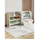 Детский стеллаж для хранения Crato Gray Mealux KD-E051 White 148х76х35 см - изображение 3