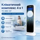 Климатический комплекс 4 в 1 TK-888/Q7, вентилятор/обогреватель/увлажнитель/уф-стерилизатор, безлопатевый, угол вращения 120°, тихая работа, белый с черным - изображение 1