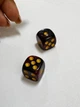 Игральные кубики (зарики) акриловые 16 мм для нард и настольных игр, 2 шт - изображение 3