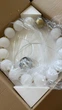 Світлодіодна Led-люстра світильник (60 см) Біла-золота 1113 - изображение 7