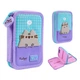 Пенал школьный YES, 2 отделения, Pusheen Summer, твердый, Голубой, (533712) - изображение 1