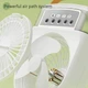 Портативний настільний вентилятор-кондиціонер Portable Cold Fan з контейнером для льоду, зволожувачем та ароматизатором White (27,020,0см) (з вбуд. акум.) - зображення 4