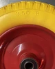 Колесо пінополіуретанове 3.50-8 безкамерне для тачки та візка підшипник 6204 вісь 20 мм - зображення 4