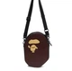Сумка через плечо Bape Ape Head Shoulder Bag в коричневом цвете. - изображение 2