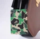 Сумка через плечо Bape Ape Head Shoulder Bag в коричневом цвете. - изображение 5