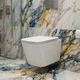 Унитаз подвесной безободковый белый DEVIT Flow square с сиденьем с микролифтом DFL0520111W - изображение 2