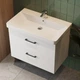 Тумба с умывальником DEVIT Urbanis 80x65x46см подвесная белая 454080W - изображение 2