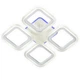 Люстра потолочная светодиодная LED с RGB подсветкой Light House SY-20629/4 WH+RGB 335*335*95 56W+24W PULT DU белая - изображение 1