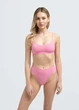 Трусы бразилиана женские бесшовные в рубчик Giulia BRASILIAN BRIEFS RIB S/M Pink-rosa, повседневные базовые трусики - изображение 8