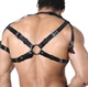 Art of Sex Ares, чорний, L-2XL, натуральна шкіра - изображение 6