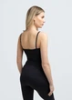Жіноча безшовна майка з ефектом бра Giulia CAMISOLE BRA EFFECT L/XL Black, топ з мікрофібри на тонких бретелях - зображення 2