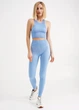 Безшовний топ в рубчик на широких бретелях Giulia HALTER TOP RIB S/M Blue-lacecap hydrangea - зображення 2