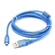 Кабель USB2.0 AM/mini-USB 1.4м синій з фільтром - 745504 - зображення 2