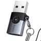 Перехідник Hoco UA46B, USB, Type-C, Сірий - 715676 - зображення 5