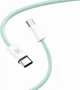 Кабель Make Type-C to Type-C PD 65W Nylon 1 м Green (MCB-CN1GR) - зображення 3
