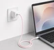 Кабель Make Type-C to Type-C PD 65W Nylon 1 м Pink (MCB-CN1PK) - зображення 5