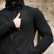 Військова чоловіча кофта фліс на трикотажі з капюшоном чорна розмір 2XL - зображення 4