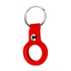 Брелок для AirTag Silicone Key Ring, Красный - 333282 - изображение 1