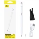 Стилус Baseus Wise Writing HN1 Universal Version Wired Charging 2-in-1 Stylus For Huawei, Xiaomi B0004F01 White - изображение 4