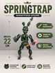 Фигурка Springtrap FNAF 22 см – полностью подвижная, ручная покраска, коллекционный аниматроник, 3D-печать - изображение 1