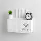 Полка-подставка для Wi-Fi роутера COLNSE, настенная, 24,5×14×6 см, белая - изображение 3