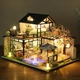 Конструктор-румбокс с LED-подсветкой кукольный японский дом с садом DIY House DM-1210 Multicolored - изображение 4