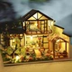 Конструктор-румбокс с LED-подсветкой кукольный японский дом с садом DIY House DM-1210 Multicolored - изображение 7