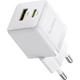 Сетевое зарядное устройство Baseus Palm Fast Charger USB-A/USB-C 30W + Cable USB-C to USB-C 60W 1m White (P1011160A213-01) [168073] - изображение 3