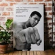 Інтер'єрна картина Мохаммед Алі про ризик, Muhammad Ali, мотивація, бокс, 42×28 см (id4563) - зображення 1