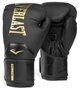 Боксерські рукавиці Everlast 16 унцій нітрил-бутадієн-каучук чорні золоті - зображення 1