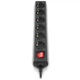 Мережевий фільтр живлення REAL-EL RS-6 Protect M 3m, black (EL122300034) - зображення 3