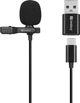 Микрофон петличный Sandberg Streamer USB Clip USB-A/USB-C Black (SAND_126-40) - изображение 1