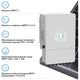 Система зберігання енергії DEYE SV-1DE12K1-LEC15K1-1 12kW 15.4kWh 3BAT LiFePO4 ≥6000 циклів (SV-1DE12K1-LEC15K1-1) - зображення 4