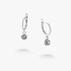 Серьги серебряные с подвесками Цефеида Lavender 925 Zirkon - изображение 2