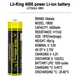 Аккумулятор литий-ионный Li-Ion 18650 4000 мАч 12А высокоемкий без защиты 3.7V - изображение 3
