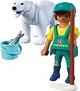 Набір іграшок Playmobil Animals and Friends Zoo: Полярний ведмідь і доглядач 9 деталей 72090 (4008789720900) - зображення 2