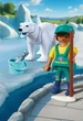 Набір іграшок Playmobil Animals and Friends Zoo: Полярний ведмідь і доглядач 9 деталей 72090 (4008789720900) - зображення 4