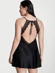 Пеньюар Victoria's Secret Dantel Detaylı Sırt Dekolteli Gecelik XL Чорний (27178895D) - зображення 2