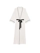 Халат Victoria’s Secret Coconut White Modal Soft Velvet Trim Maxi Robe XS/S Білий (27178897D) - изображение 3