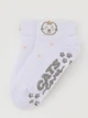 Детские носки для девочек Katamino Cats с антискользящей подошвой Белые 26-28 / 3-4 года - изображение 1