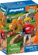 Zestaw zabawek Playmobil Animals and Friends Zoo: Tygrys i odwiedzający 7 elementów 72089 (4008789720894) - obraz 1