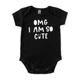 Боді-човник для малюків з принтом SO CUTE Dexter`s 74 Чорний (104241-74-sm) - изображение 1