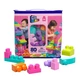 Конструктор Mega Bloks рожевий у мішку 80 деталей (DCH62) - изображение 3