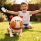 Інтерактивний Робопес Спайк WToys озвучено українською, запис голосу, ходить у всіх напрямках, танцює, сенсорний, мелодії, пульт Beige-orange (68068/03) - зображення 2